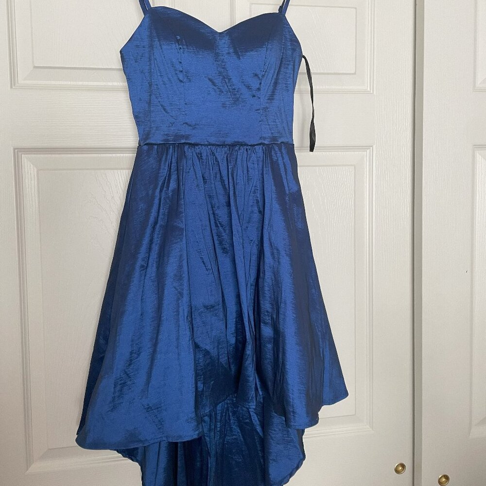Beautiful High Low Blue B. Darlin Party Dress